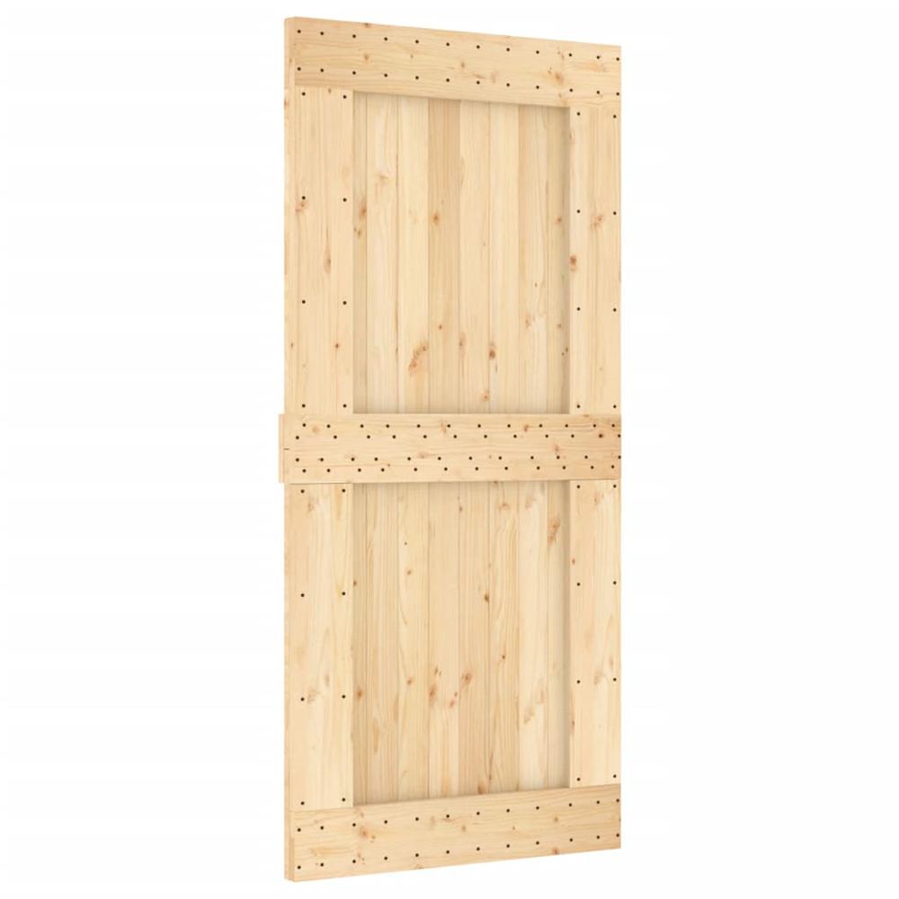 Door NARVIK 37.4"x82.7" Solid Wood Pine. Picture 1