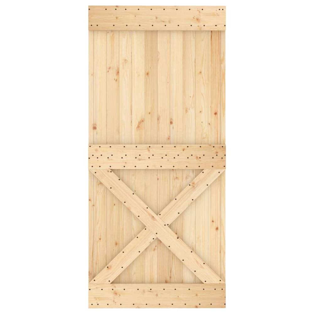 Door NARVIK 37.4"x82.7" Solid Wood Pine. Picture 4