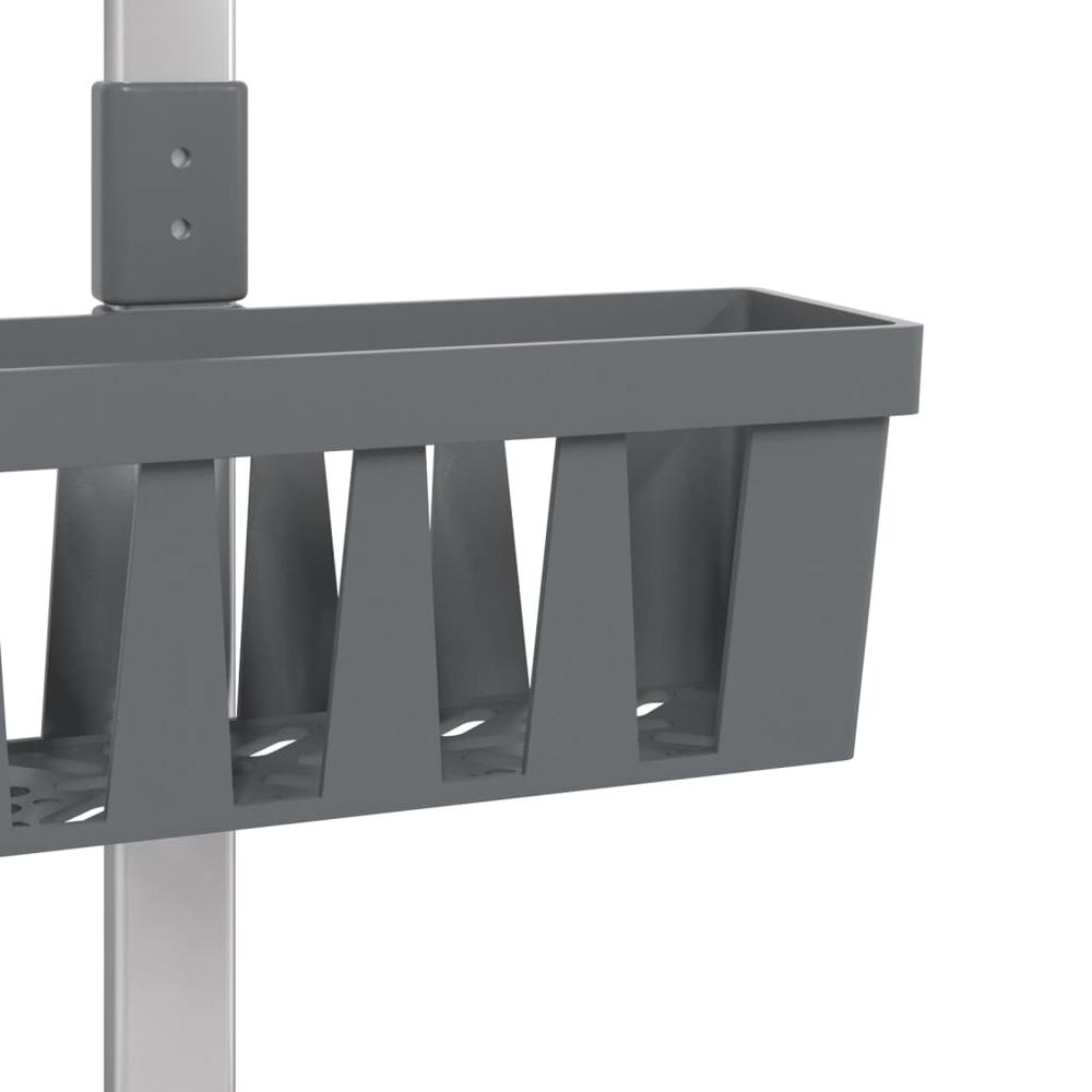 Shower Hanger Shelf 11.8" x 5.9" x (26.4"-41.3") Aluminum. Picture 5
