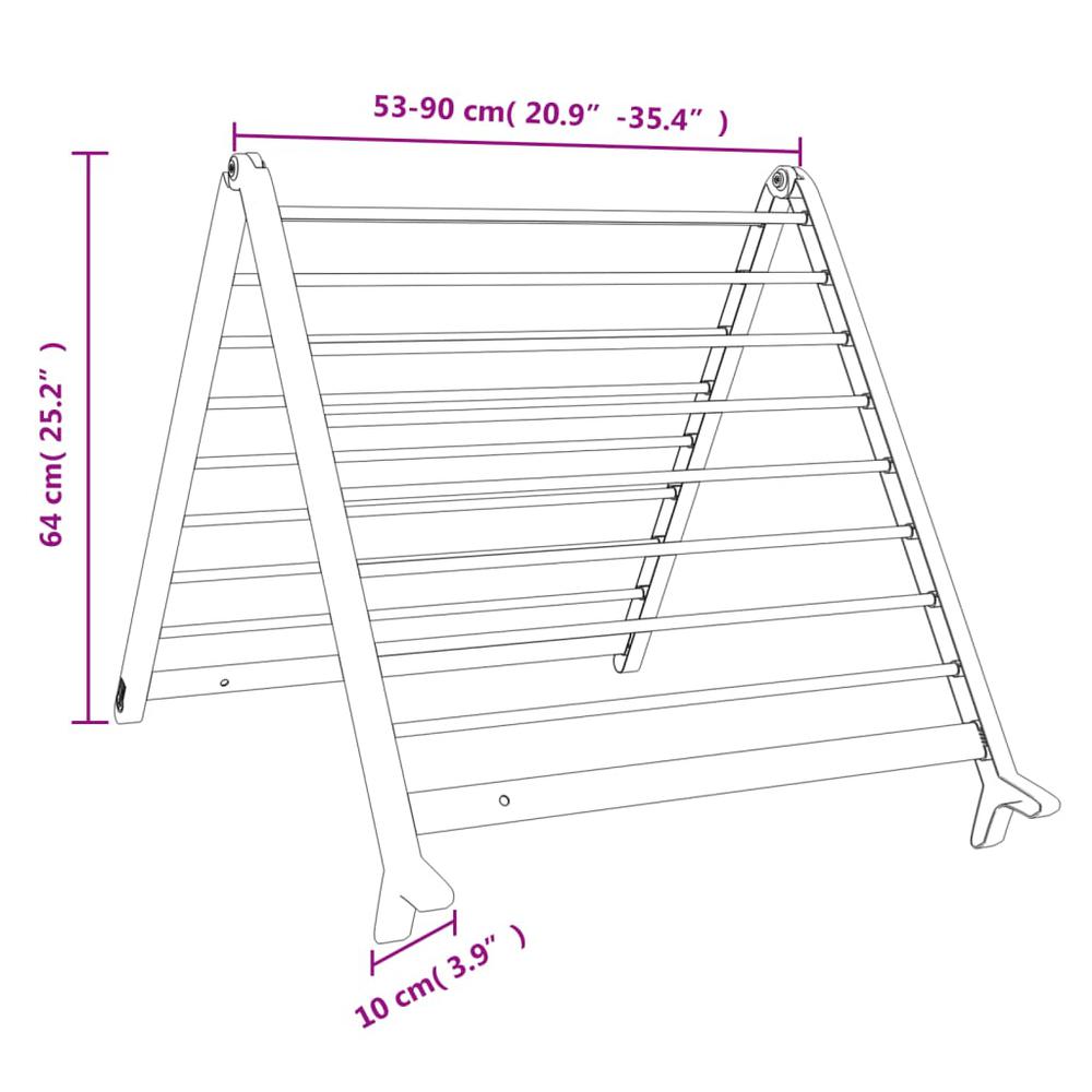 Drying Rack for Bathtub Extendable 20.9"-35.4" Aluminum. Picture 7