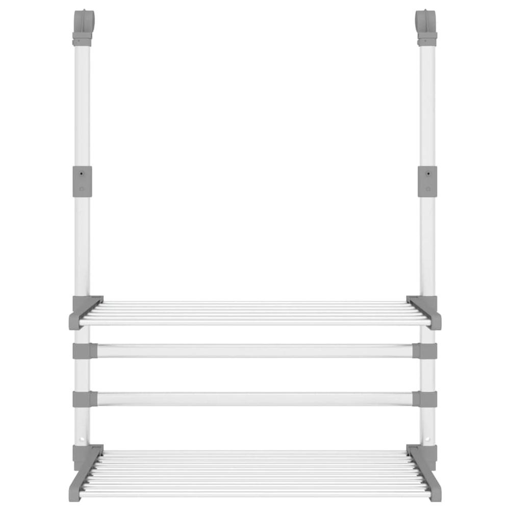 Drying Rack for Balcony 21.3"x9.8"x16.5" Aluminum. Picture 2