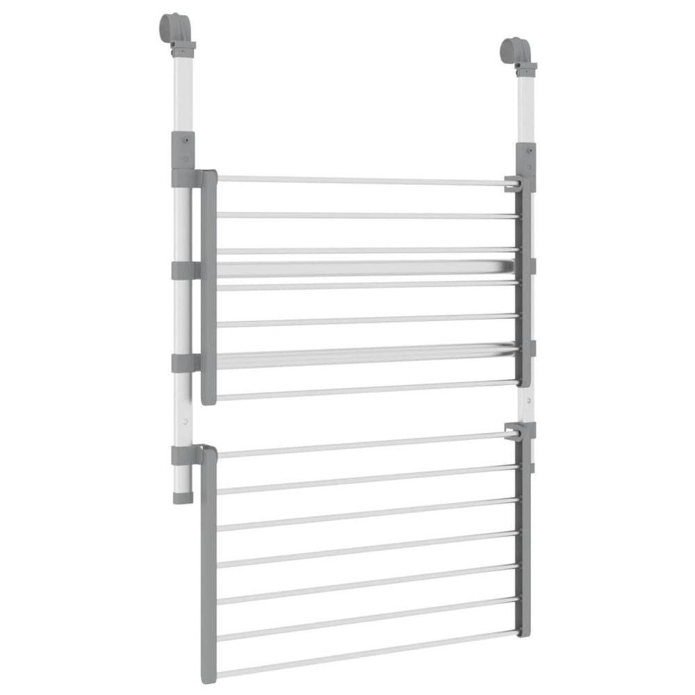 Drying Rack for Balcony 21.3"x9.8"x16.5" Aluminum. Picture 5