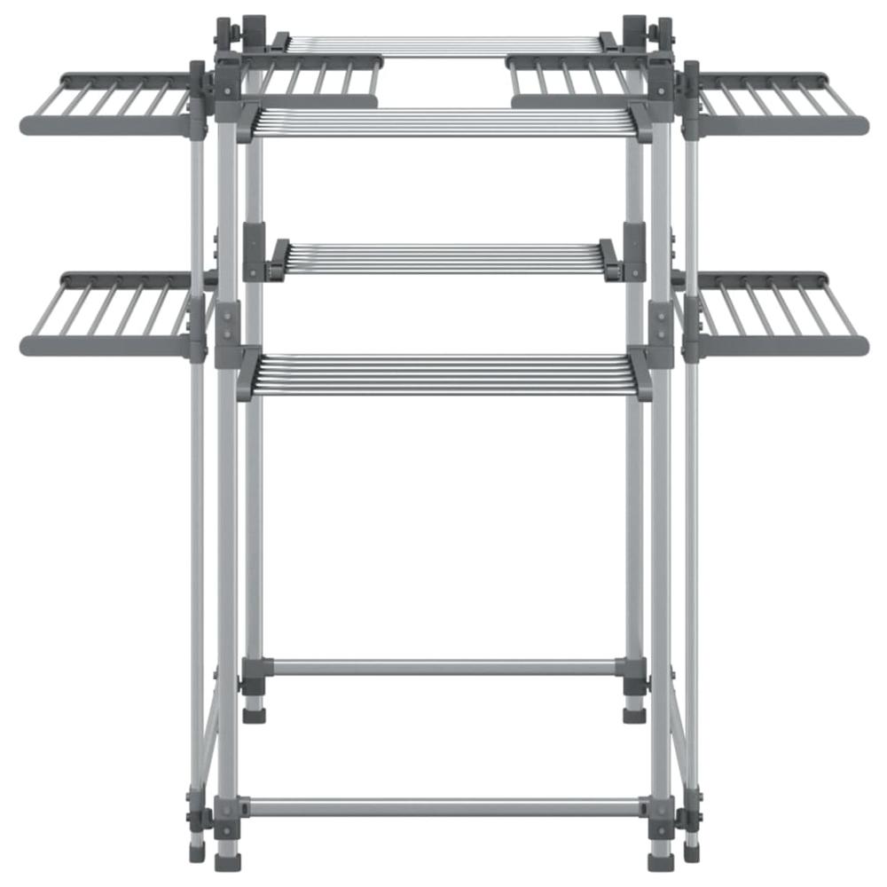 Laundry Drying Rack 42.1"x42.1"x47.2" Aluminum. Picture 2