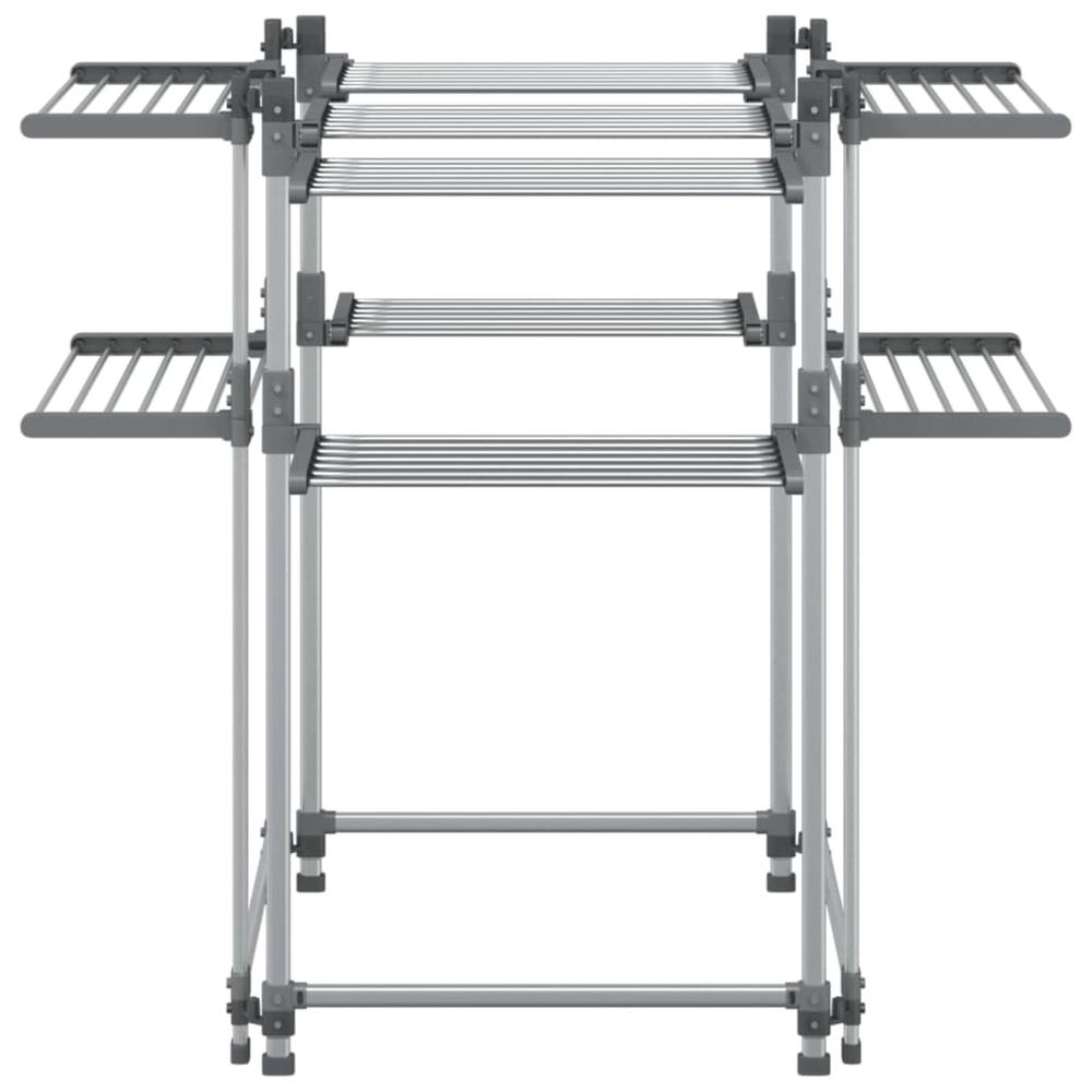 Laundry Drying Rack 42.1"x42.1"x47.2" Aluminum. Picture 3