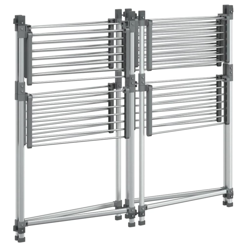 Laundry Drying Rack 42.1"x42.1"x47.2" Aluminum. Picture 5