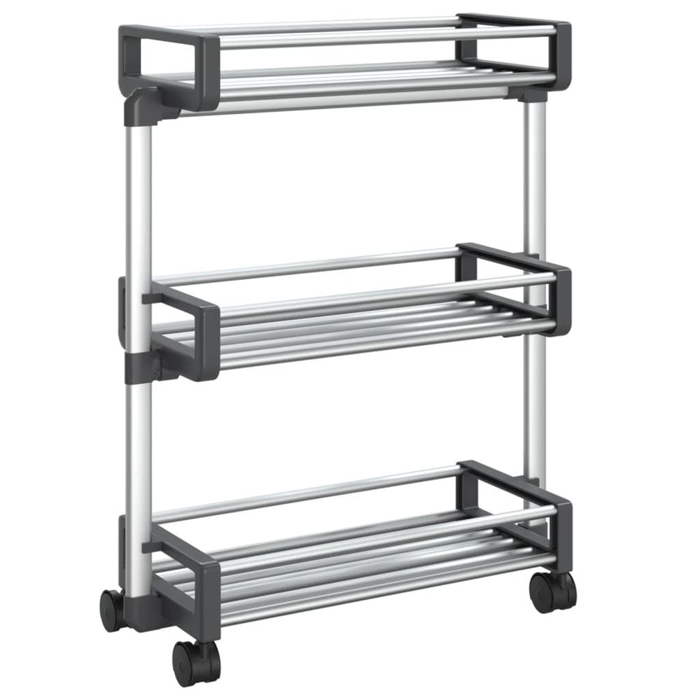 Storage Trolley 23.2"x7.9"x29.5" Aluminum. Picture 1