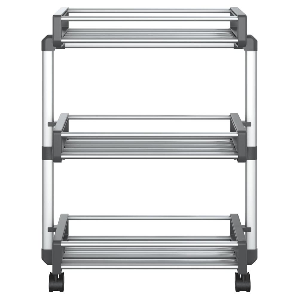 Storage Trolley 23.2"x7.9"x29.5" Aluminum. Picture 2