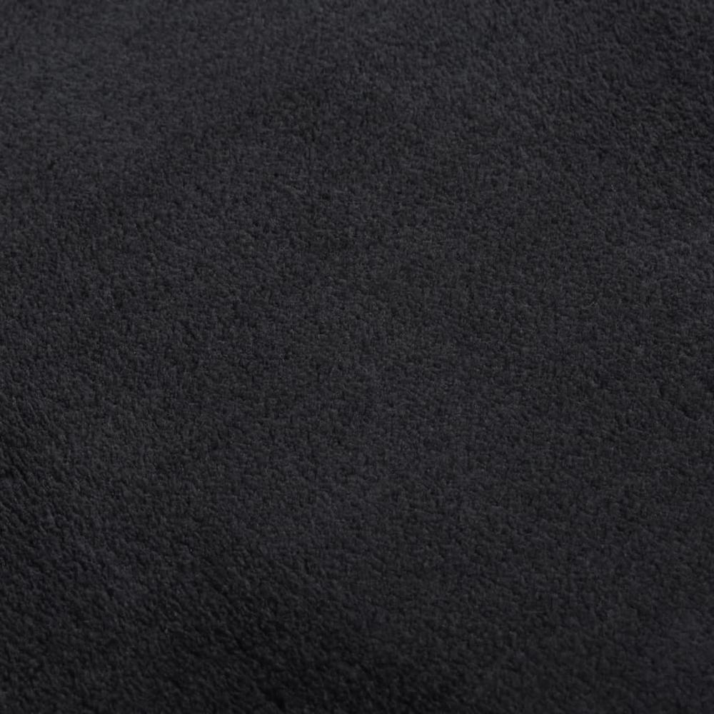 Shaggy Rug Black 8'x11' Polyester. Picture 4