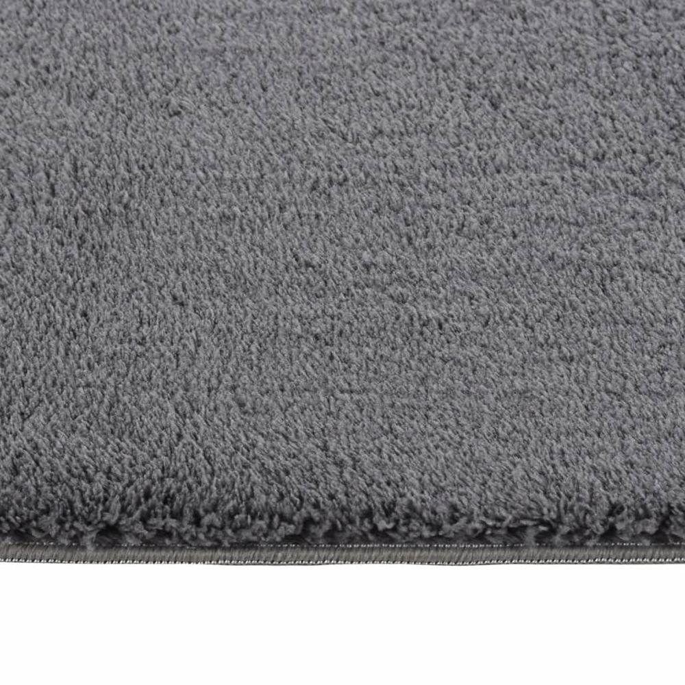 Shaggy Rug Anthracite 7'x9' Polyester. Picture 1