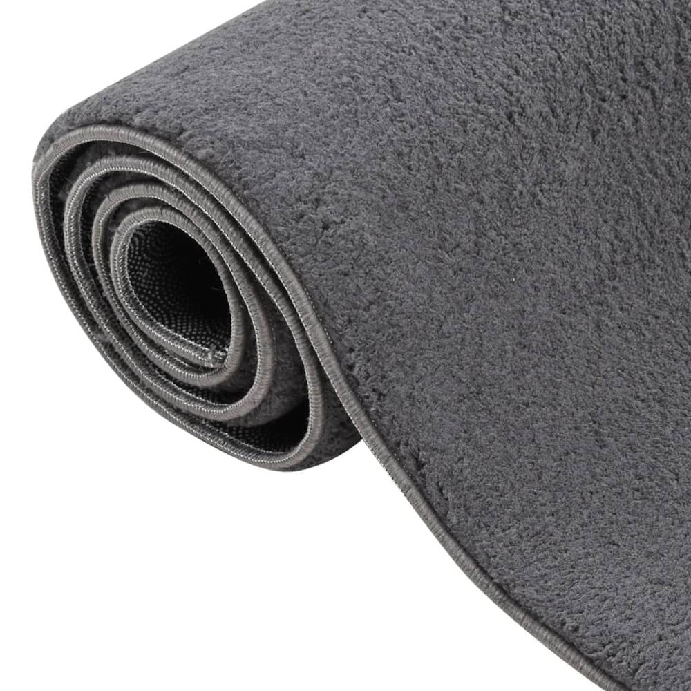Shaggy Rug Anthracite 7'x9' Polyester. Picture 3