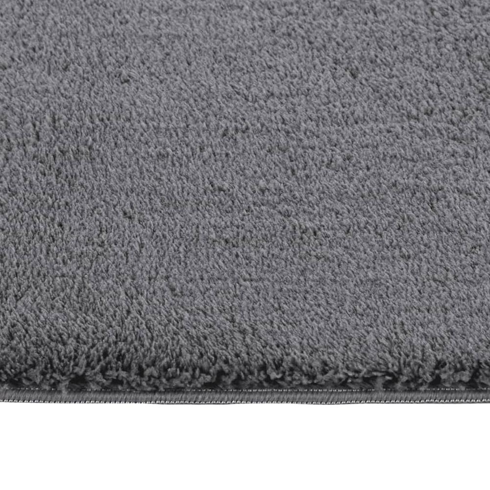 Shaggy Rug Anthracite 8'x11' Polyester. Picture 1
