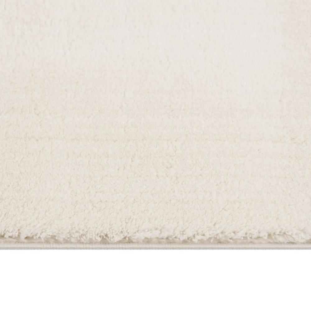 Shaggy Rug Cream White 4'x6' Polyester. Picture 1