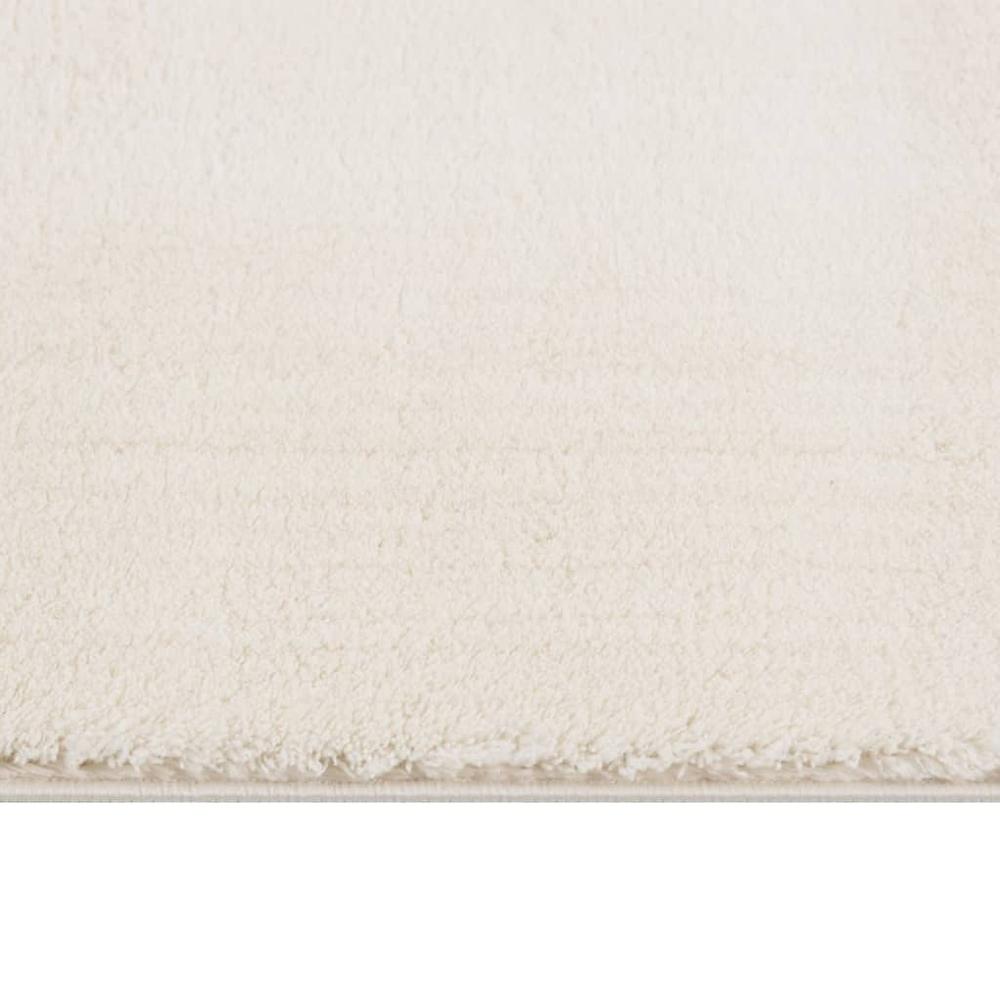 Shaggy Rug Cream White 8'x11' Polyester. Picture 1