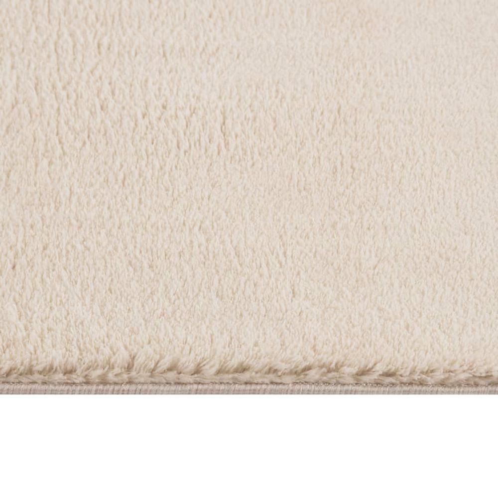 Shaggy Rug Beige 4'x6' Polyester. Picture 1