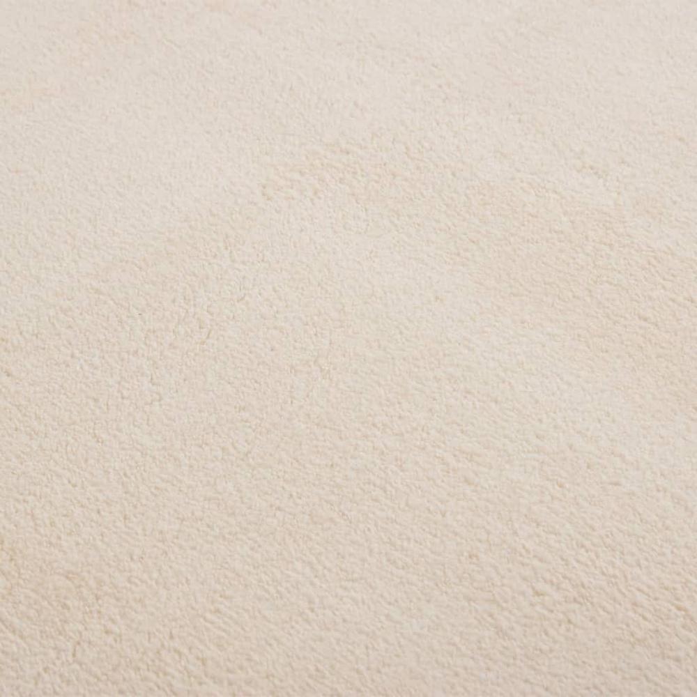 Shaggy Rug Beige 4'x6' Polyester. Picture 4