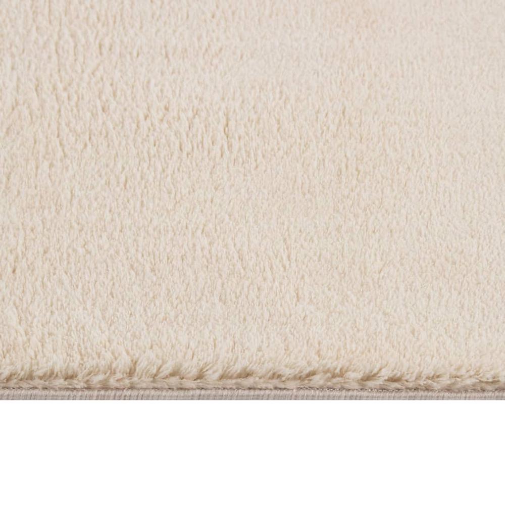 Shaggy Rug Beige 7'x9' Polyester. Picture 1