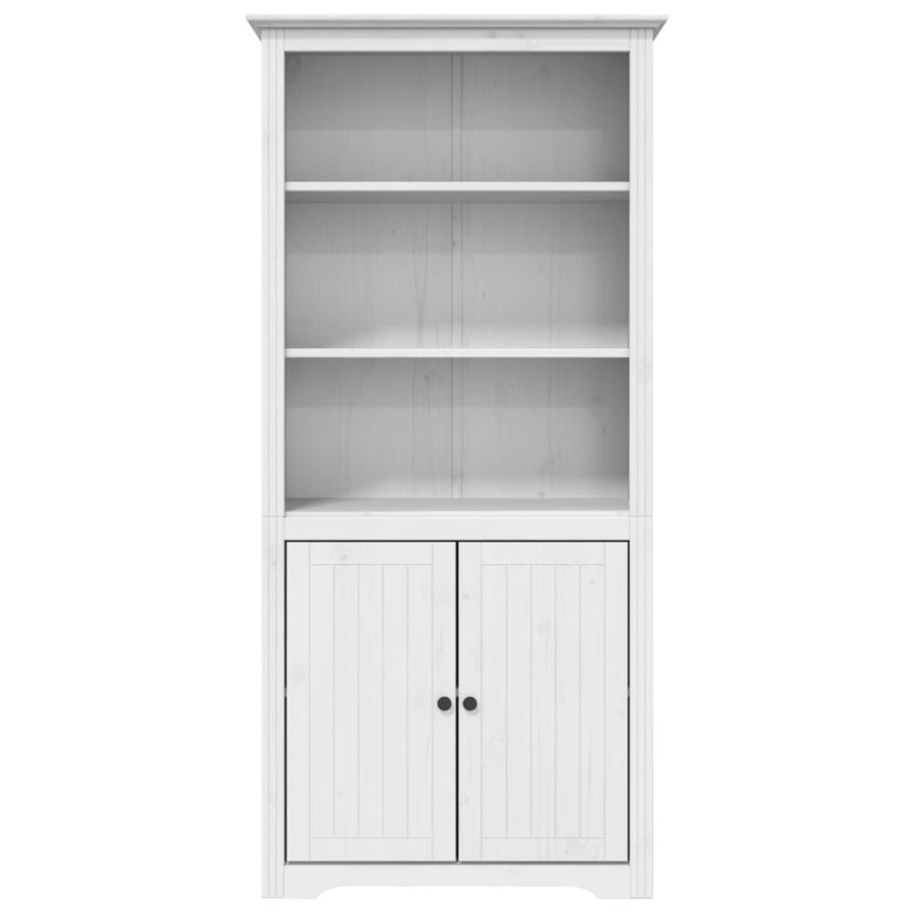 Bookcase BODO White 31.5"x15.7"x67.7" Solid Wood Pine. Picture 2
