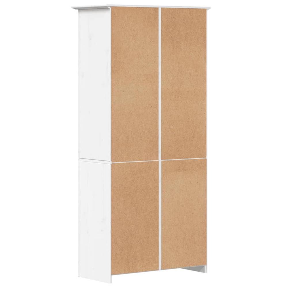 Bookcase BODO White 31.5"x15.7"x67.7" Solid Wood Pine. Picture 5