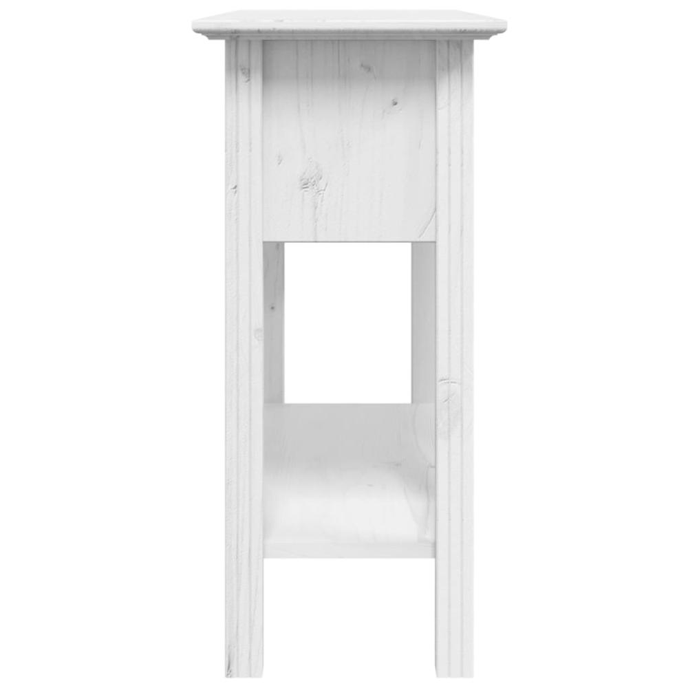 Console Table BODO White 35.4"x13.6"x28.7" Solid Wood Pine. Picture 4