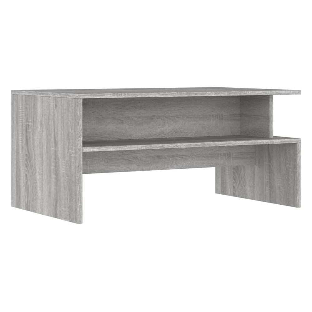 Coffee Table Gray Sonoma 35.4"x21.7"x16.7" Engineered Wood. Picture 5