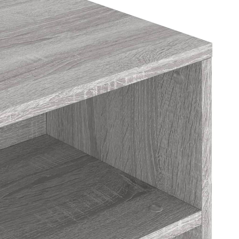 Coffee Table Gray Sonoma 35.4"x21.7"x16.7" Engineered Wood. Picture 6