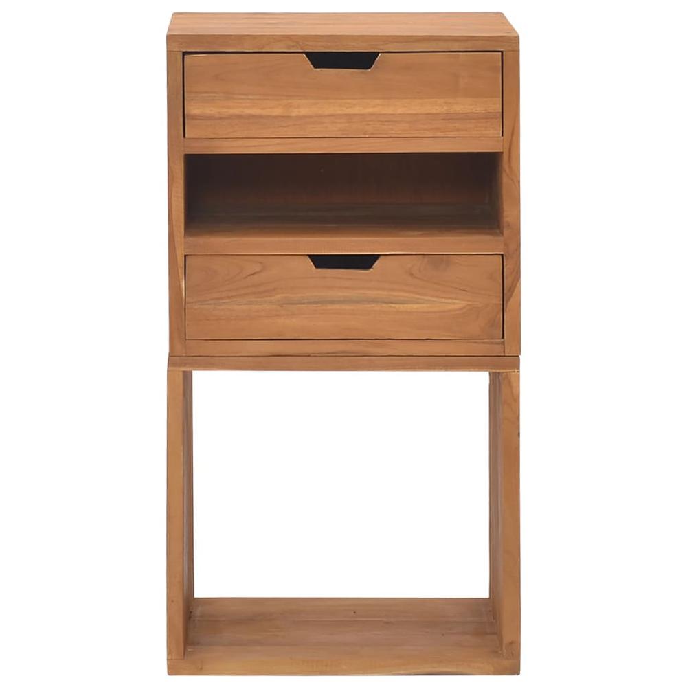vidaXL Storage Cabinet 15.7"x11.8"x29.9" Solid Teak Wood. Picture 3