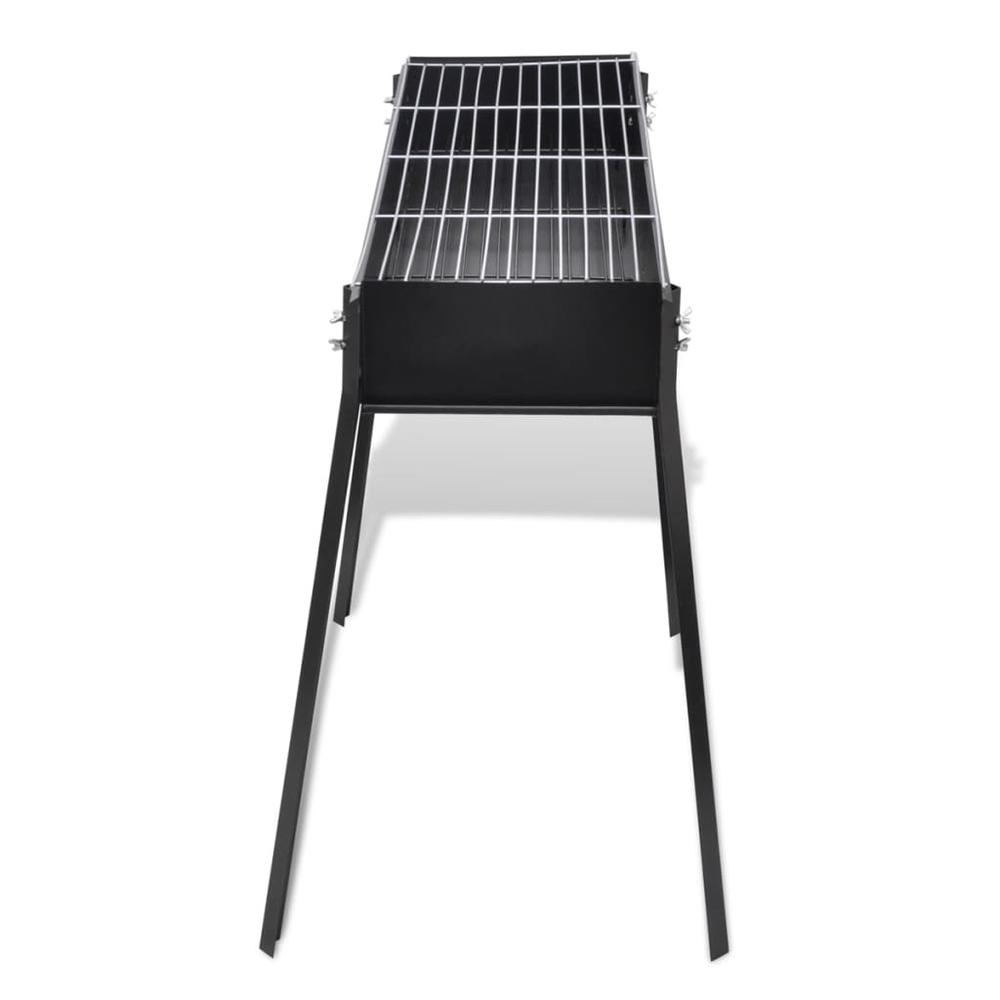 vidaXL BBQ Stand Charcoal Barbecue Square 30" x 11". Picture 3