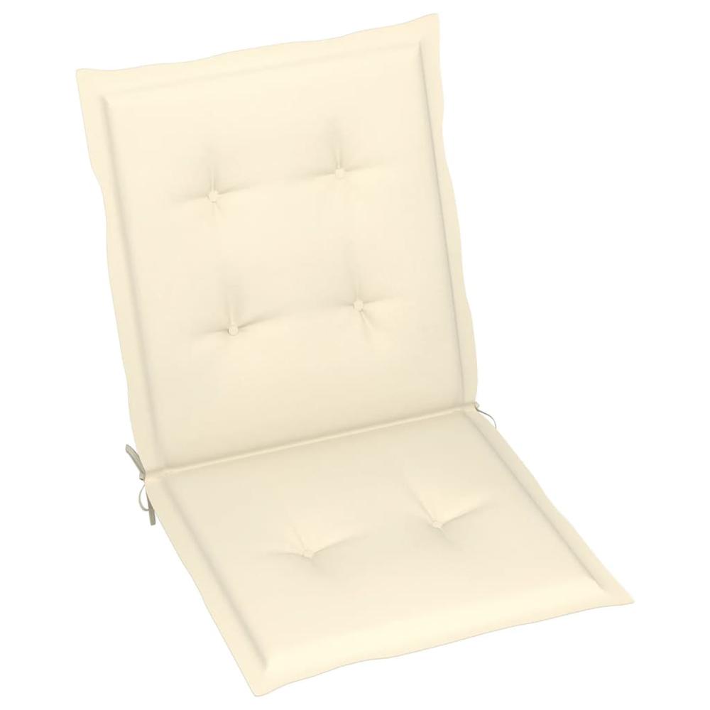 vidaXL Garden Chair Cushions 4 pcs Cream 39.4"x19.7"x1.2". Picture 3