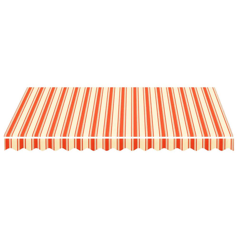 vidaXL Replacement Fabric for Awning Yellow and Orange 9.8'x8.2'. Picture 4