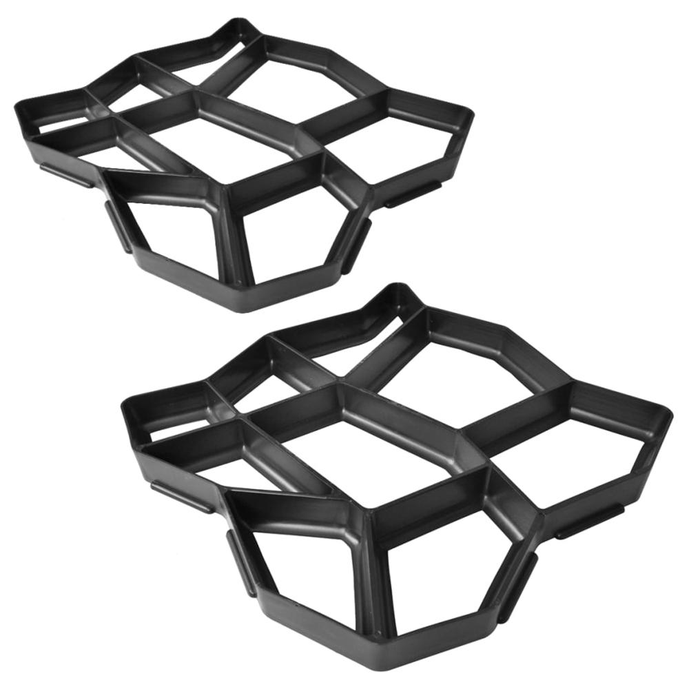 Pavement Mold for the Garden 16.5"x16.5"x1.6" Set of 2, 41370. Picture 1