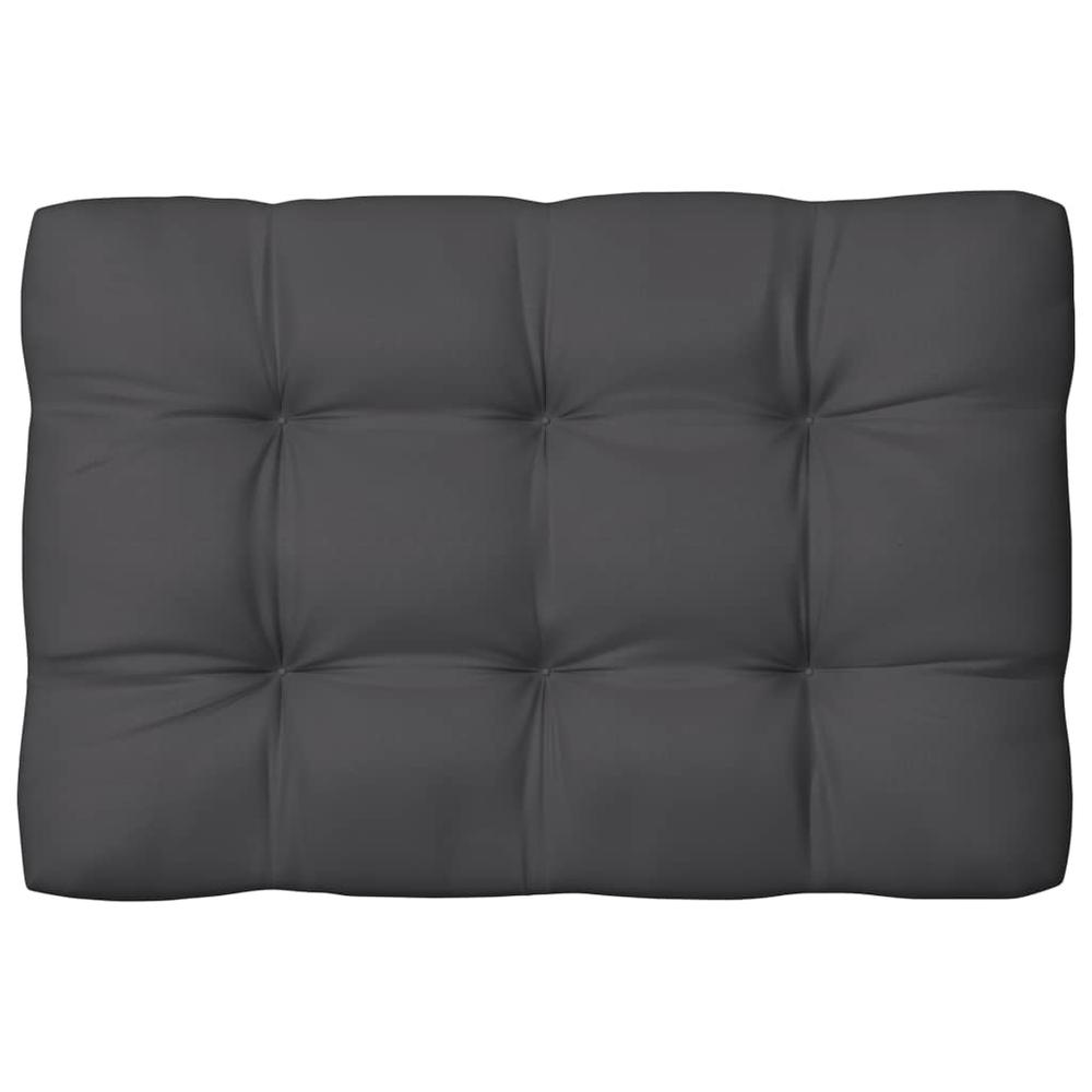 vidaXL Pallet Sofa Cushion Anthracite 47.2"x31.5"x3.9". Picture 1