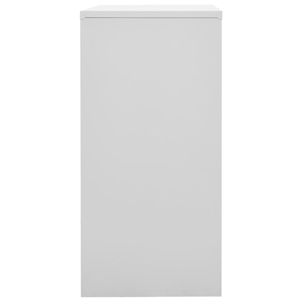 vidaXL Locker Cabinet Light Gray and Red 35.4"x17.7"x36.4" Steel, 336438. Picture 3