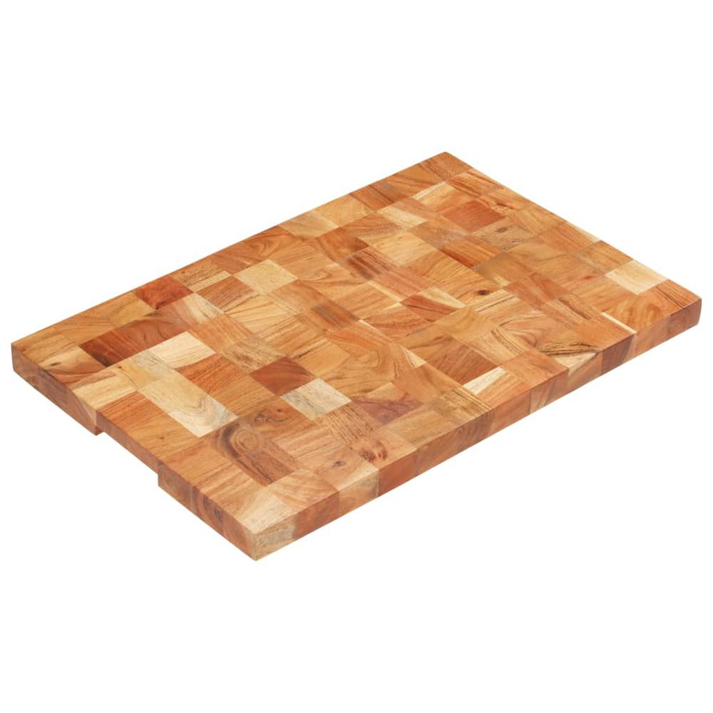 vidaXL Chopping Board 23.6"x15.7"x1.5" Solid Acacia Wood. Picture 1