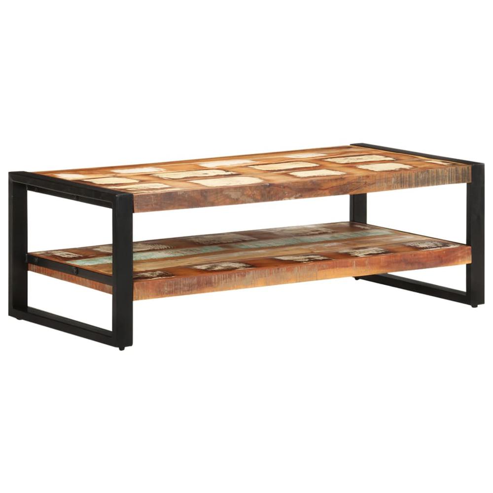 vidaXL Coffee Table 47.2"x23.6"x15.7" Solid Reclaimed Wood. Picture 1