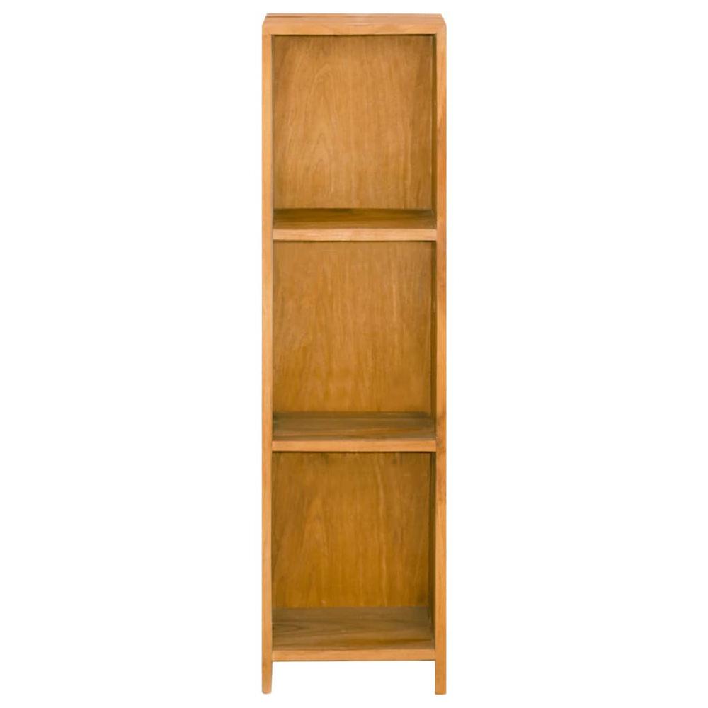 vidaXL Bookshelf 11.8"x11.8"x43.3" Solid Teak Wood. Picture 2