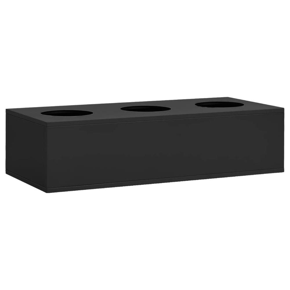 vidaXL Office Cabinet with Planter Box Anthracite 35.4"x15.7"x49.2" Steel, 3095269. Picture 2
