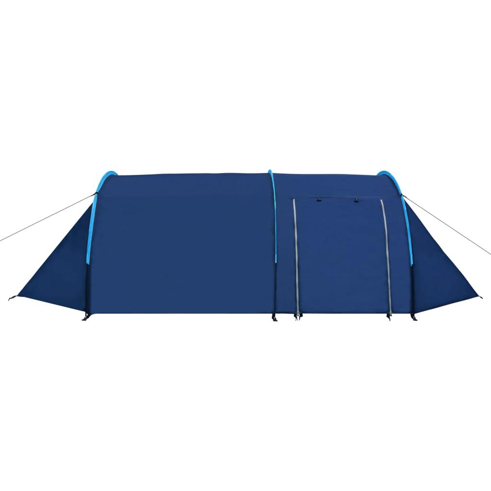 Waterproof Camping Tent 4 Persons Navy Blue/Light Blue. Picture 2