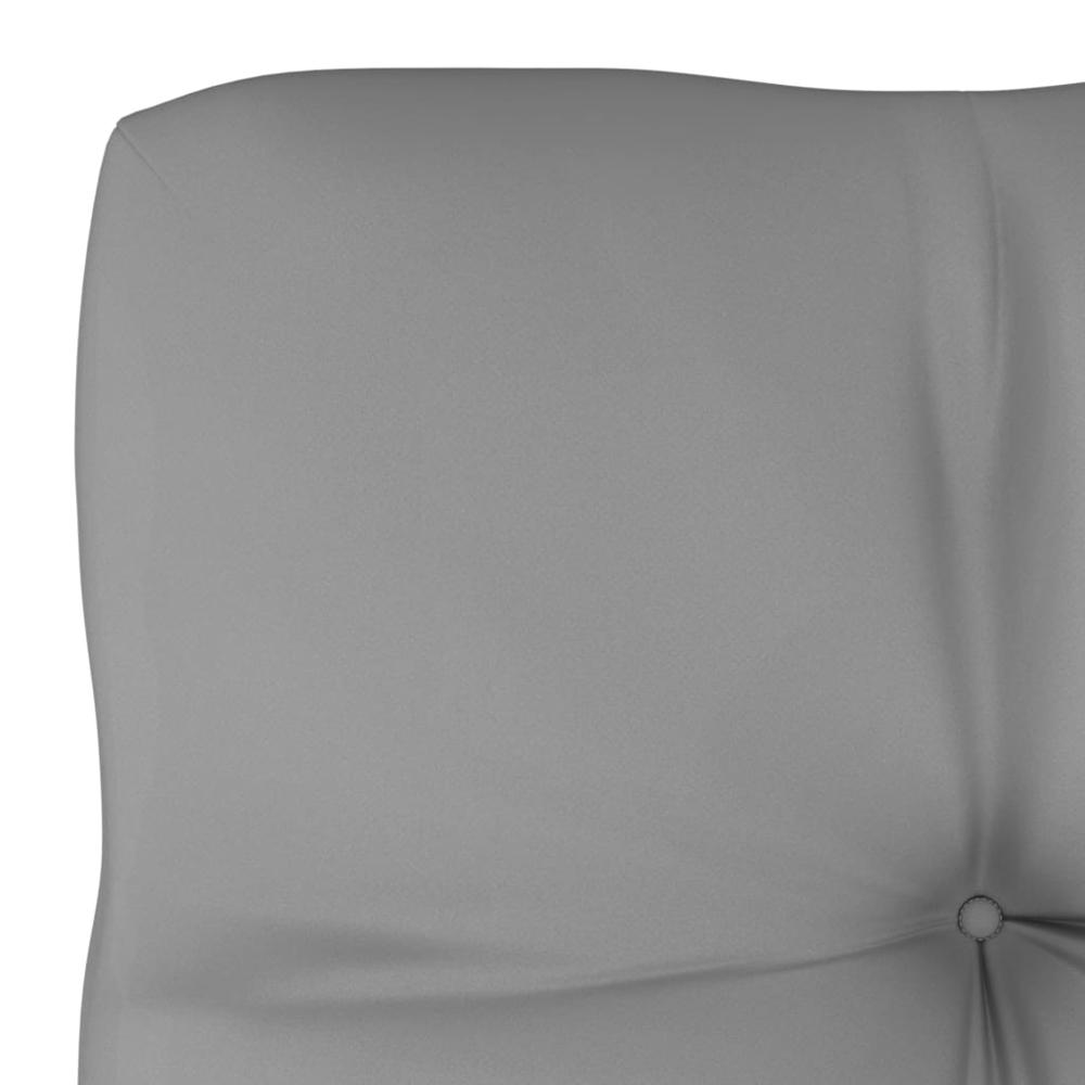 vidaXL Pallet Sofa Cushion Gray 22.8"x22.8"x4". Picture 4