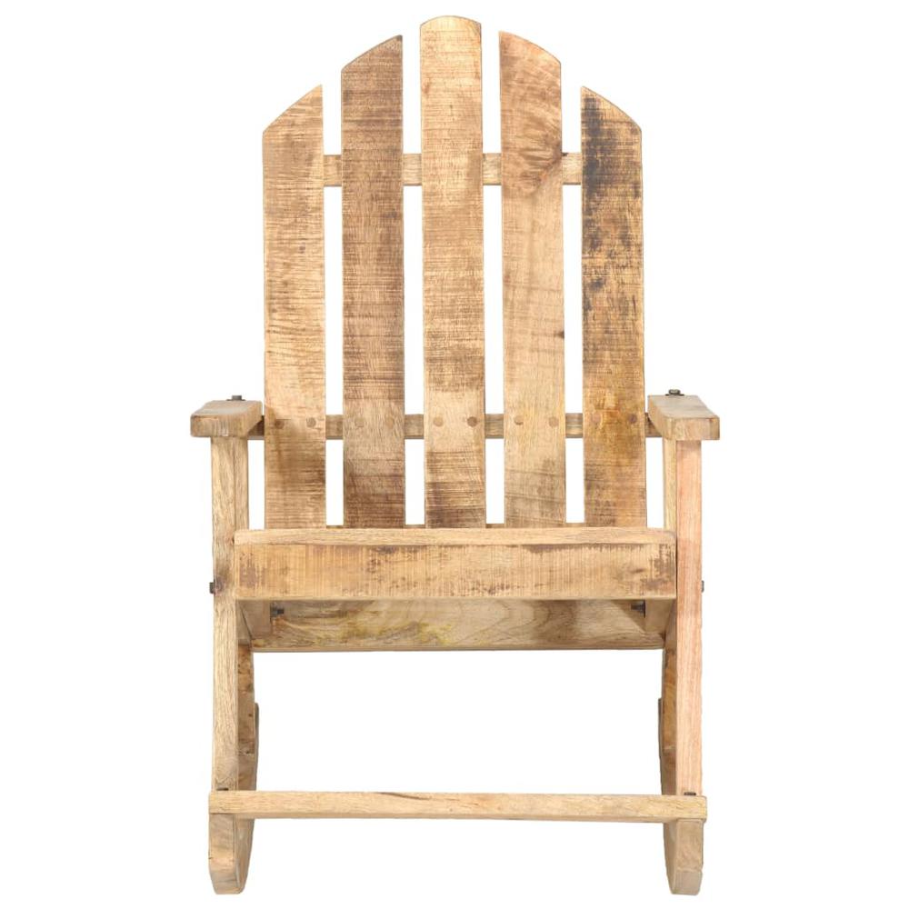 vidaXL Garden Rocking Chair Solid Mango Wood. Picture 2