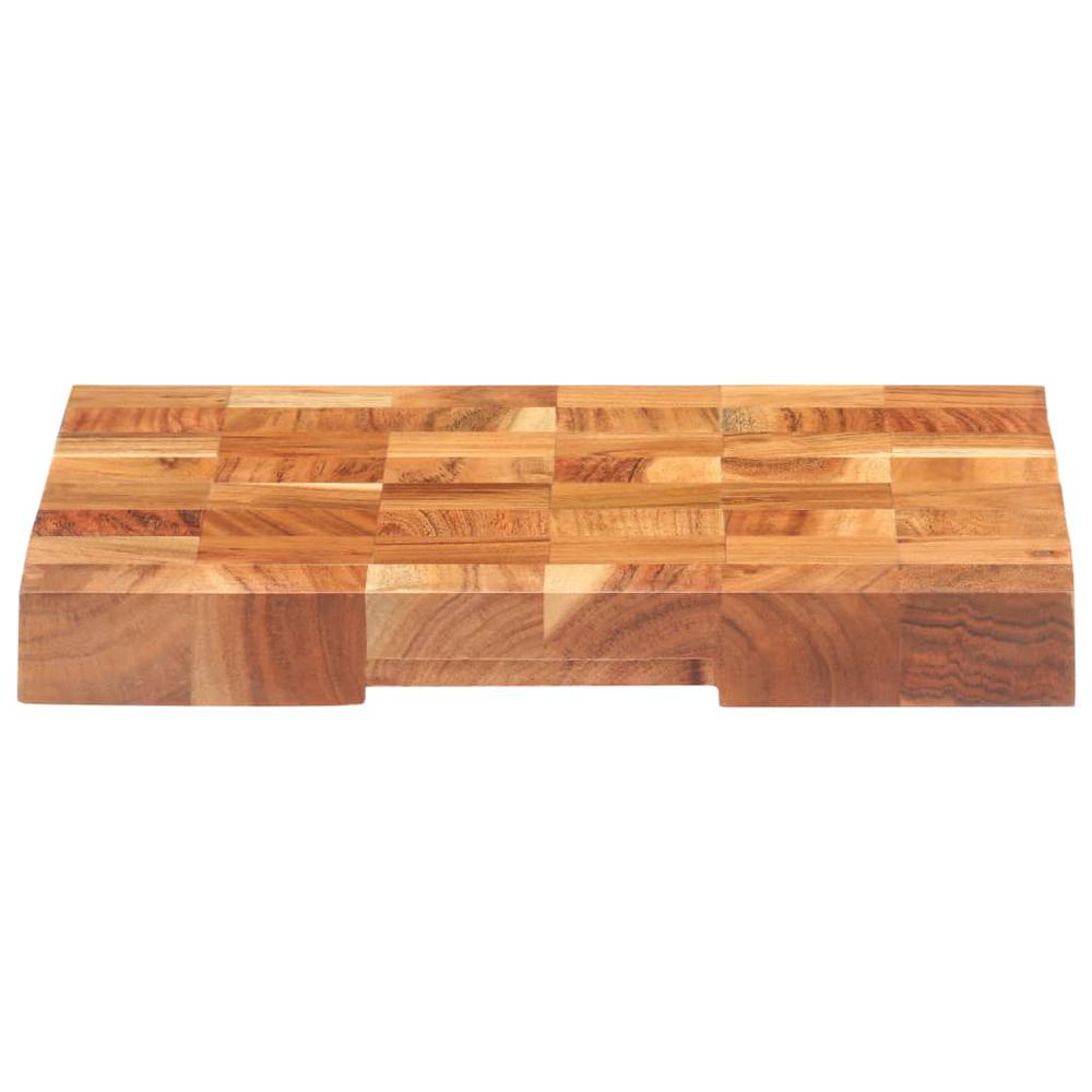 vidaXL Chopping Board 15.7"x11.8"x1.5" Solid Acacia Wood. Picture 4