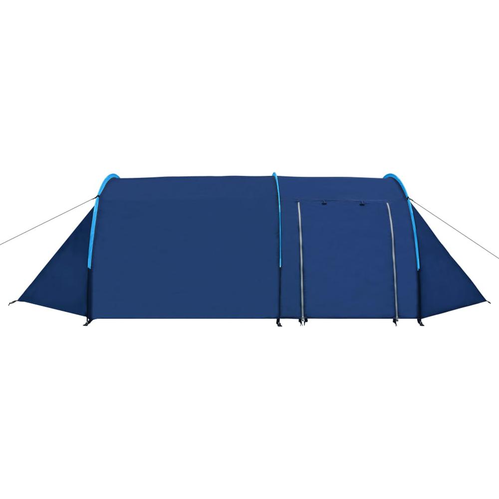 vidaXL Camping Tent 4 Persons Navy Blue/Light Blue. Picture 2