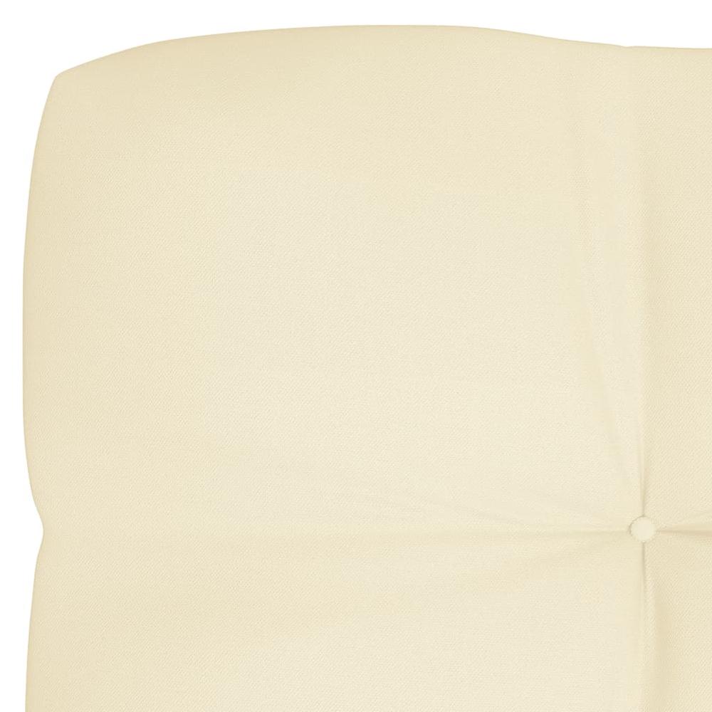vidaXL Pallet Sofa Cushion Cream 47.2"x15.7"x3.9". Picture 3