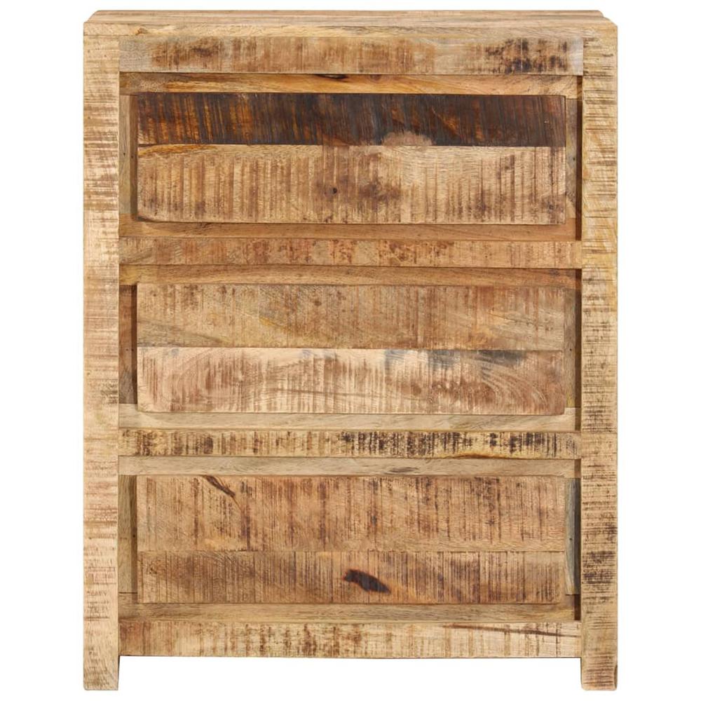vidaXL Drawer Cabinet 23.6"x13"x29.5" Solid Wood Mango. Picture 2