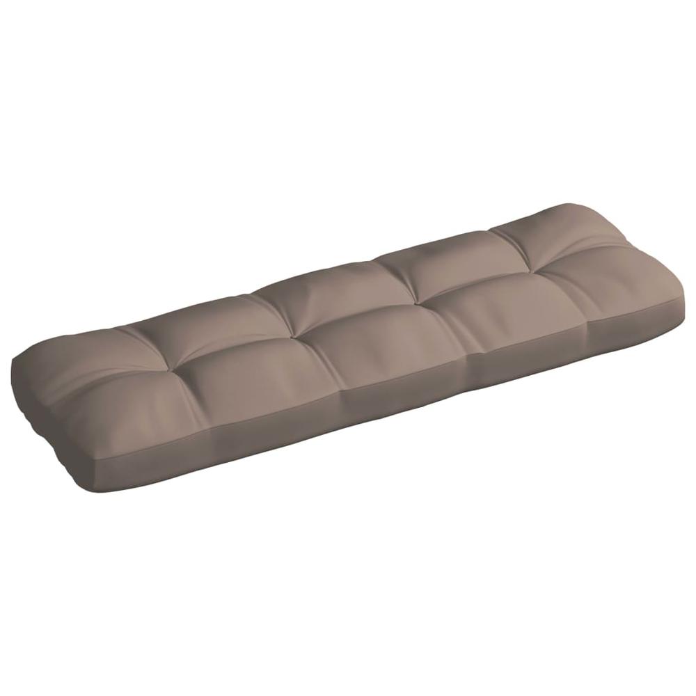vidaXL Pallet Sofa Cushion Taupe 47.2"x15.7"x3.9". Picture 2