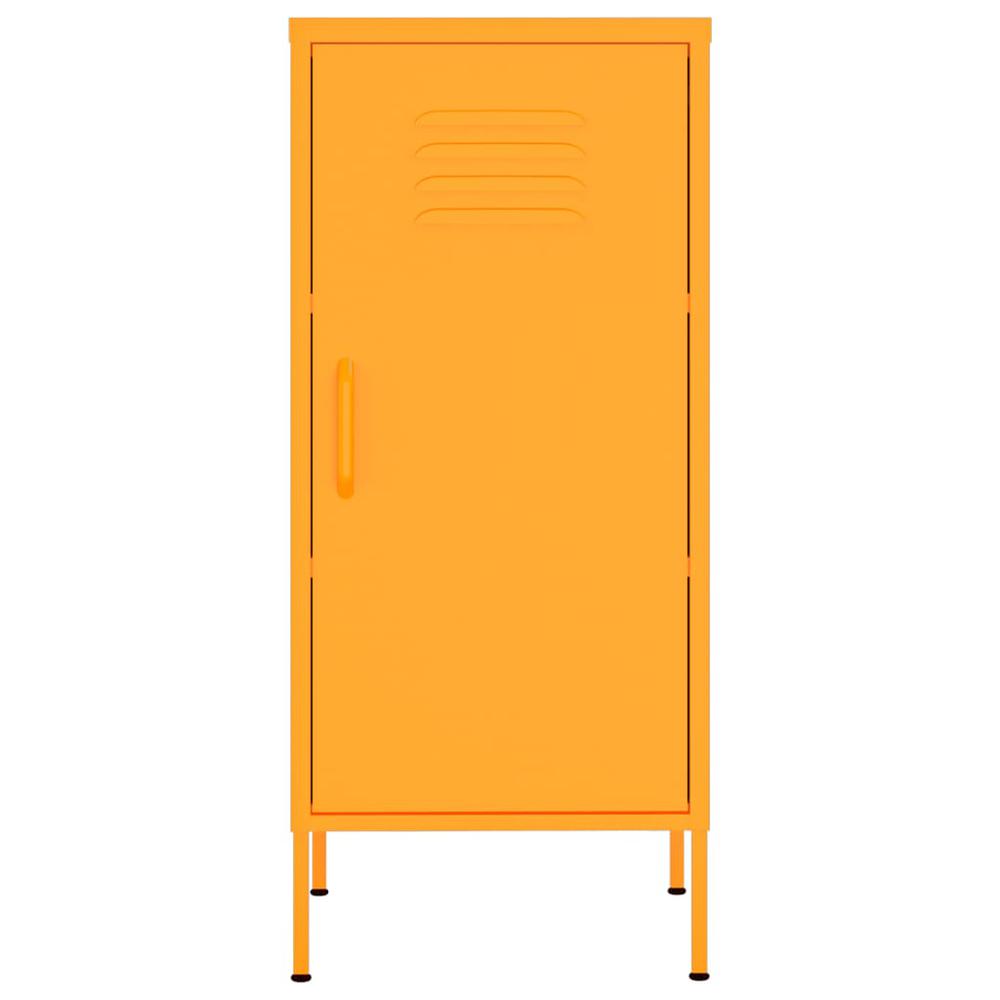 vidaXL Storage Cabinet Mustard Yellow 16.7"x13.8"x40" Steel, 336191. Picture 3