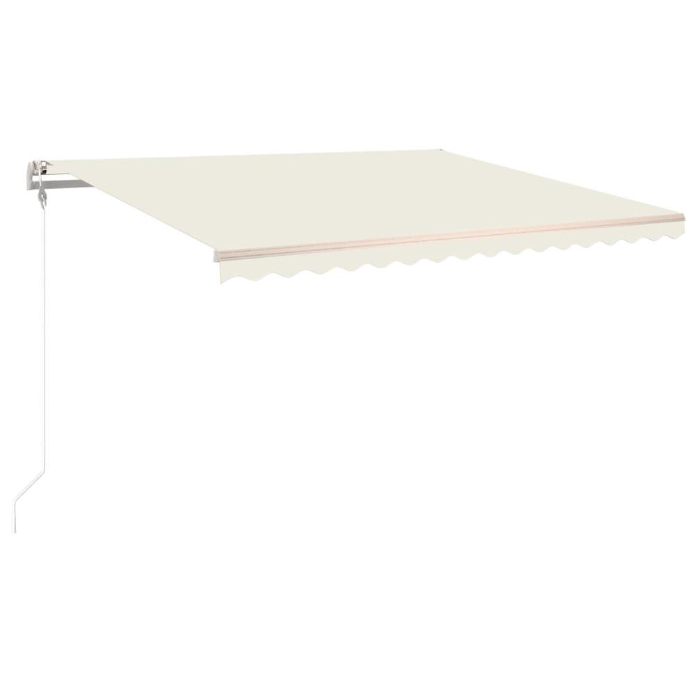 vidaXL Automatic Retractable Awning 157.5"x118.1" Cream. Picture 2