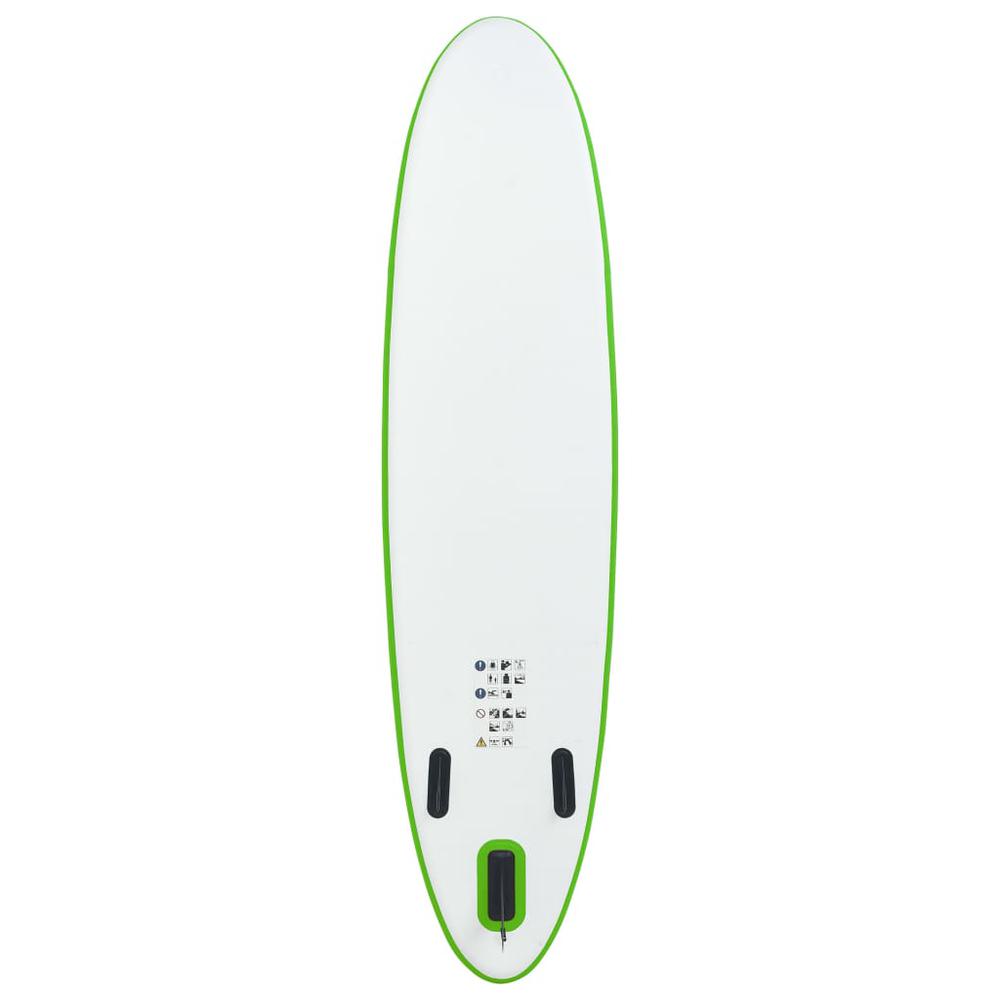 vidaXL Inflatable Stand Up Paddleboard Set Green and White 2732. Picture 4