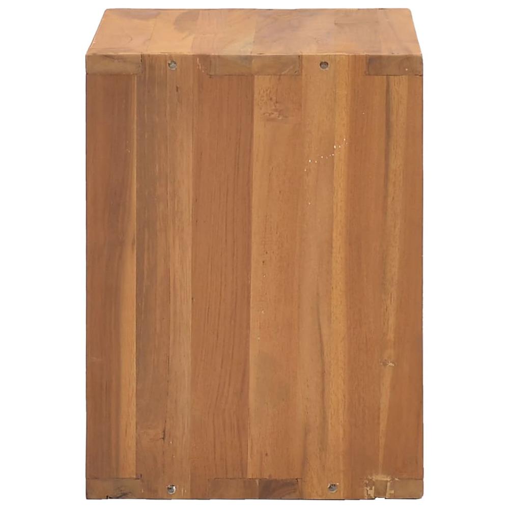 vidaXL Bedside Cabinet 15.7"x11.8"x15.7" Solid Teak Wood, 326132. Picture 3