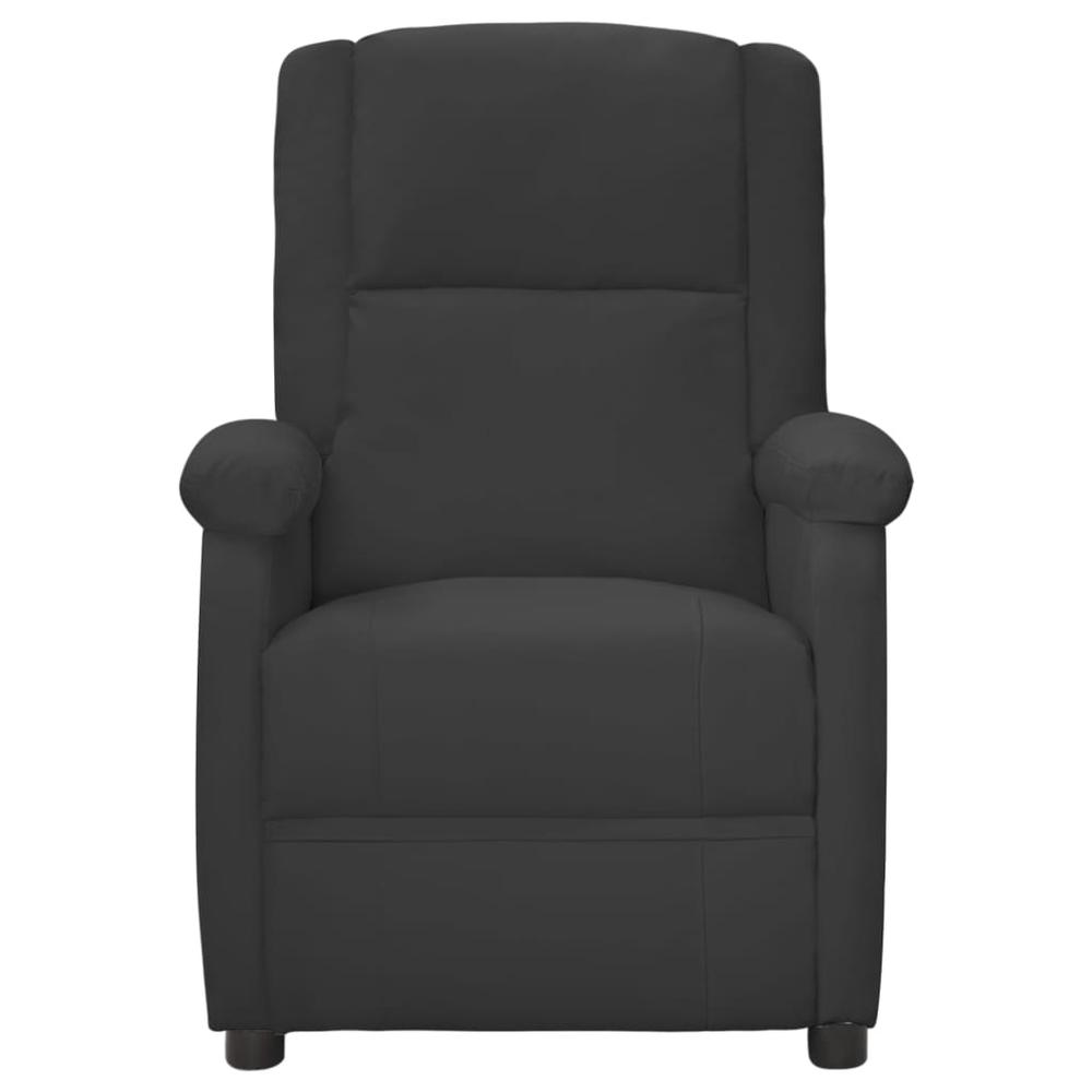 vidaXL Massage Recliner Anthracite Faux Leather. Picture 2