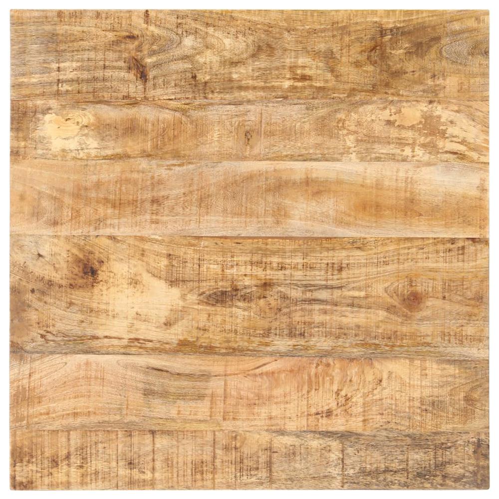 vidaXL Bistro Table Square 27.6"x27.6"x29.5" Rough Mango Wood. Picture 3